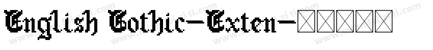 English Gothic-Exten字体转换